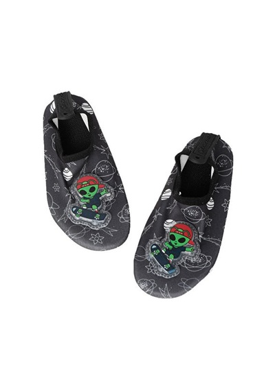 Peluche Alien Çocuk Deniz & Havuz Ayakkabısı Alıen Siyah Siyah
