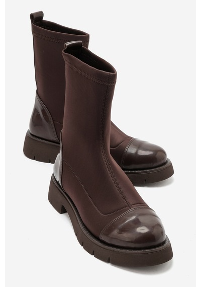 Luvi Shoes Alessıa Kahverengi Scuba Kadın Bot