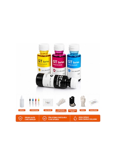 Hp Kartuş Dolum Seti Deskjet 2710 2721 305 Yazıcı 4 Renk Mürekkep