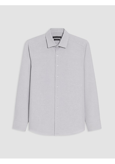Lcw Busıness Gri Slim Fit Armürlü Erkek Gömlek
