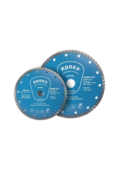 Rodex Standart Tip Turbo Elmas Kesme Diski 180 Mm Rru180