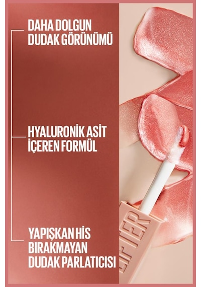 Maybelline New York Lifter Gloss Nemlendirici Dudak Parlatıcısı 009 Topaz