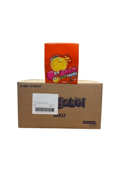Big Babol Play Tennis Ananas Aromalı Balonlu Sakız 20 Gr 28 8 Adet-220