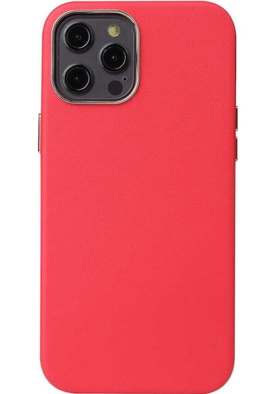 Apple Uyumlu iPhone 12 Pro Max Kılıf Leathersafe Wireless Şarj Destekli Kılıf