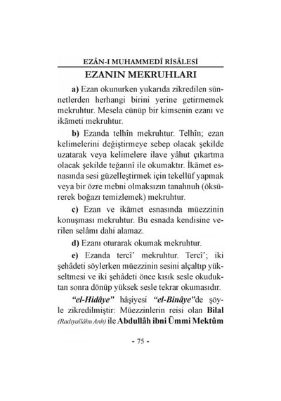 Ezân-ı Muhammedî Risalesi | Lalegül Yayıncılık 9786054814077