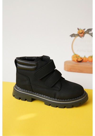 Daxtors Garantili D0cot33 Günlük Ortopedik Çocuk Unisex Soğuk Geçirmez Bot Siyah