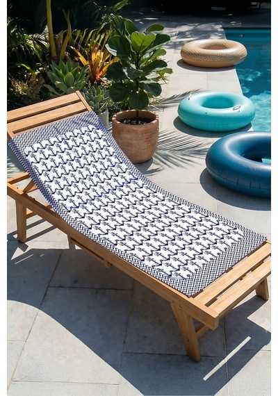 Çapa Marine Nautical Plaj Havlusu - Lacivert Beyaz Akdeniz Stil Hızlı Kuruyan Mikrofiber Havlu Örtü Çok Renkli