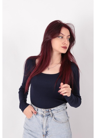 Busem W0011619 Kadın Bluz Lacivert