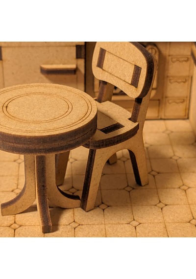 Mutfak Ahşap Maket Seti Dıy Miniatür Retro Mutfak Peri Led'li 3d Puzzle