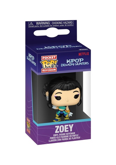 Funko Pop Keychain :netflix - Kpop Demon Hunters - Zoey - Orijin