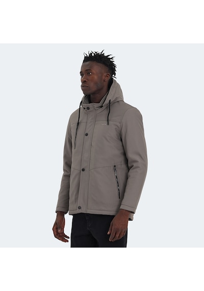 Slazenger HEAVEN Erkek Kapüşonlu Bej Mont & Kaban