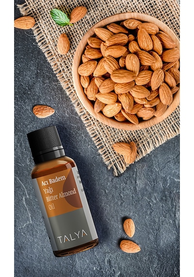 Talya Soğuk Sıkım %100 Saf ve Doğal  Acı Badem Yağı 20 ML