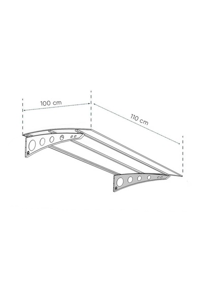 Modern Serisi Pratik Sundurma Antrasit Taşıyıcı Bronz Füme Üst Kaplama 100 Cm X 100 Cm 110 Cm X 100 Cm