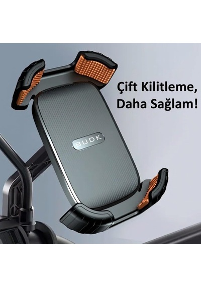 Motosiklet Telefon Tutucu, Dikiz Aynası Montajlı, 360 2 Mixed