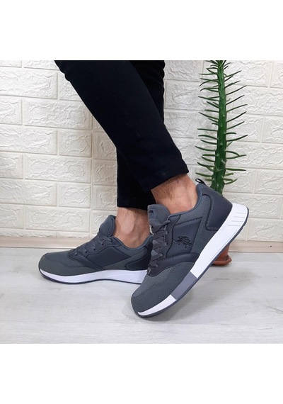 U.S. Polo Assn. U.s.polo Janko Gri Faylon Hafif Taban Erkek Spor Ayakkabı Gri