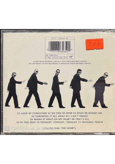 Plak Değildir Cd Dir Cd Genesis Live The Way We Walk Cd