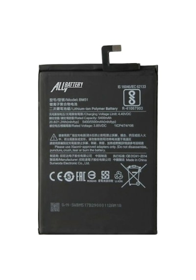 Xiaomi Mi Max 3 Bm51 5400Mah Pil  Batarya