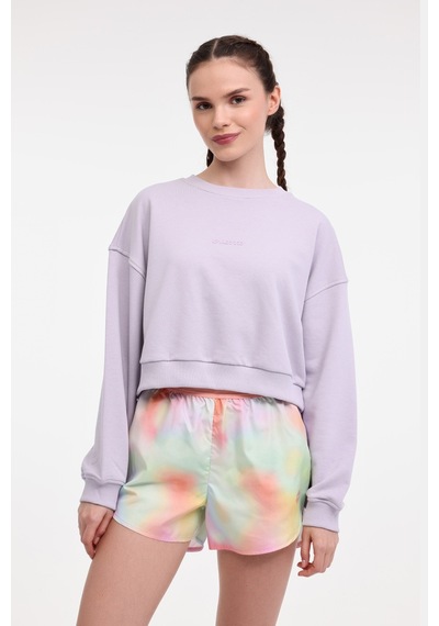 Lotto W-sally C Neck Sweat 5fx Açık Lila Kadın Sweatshirt Mor