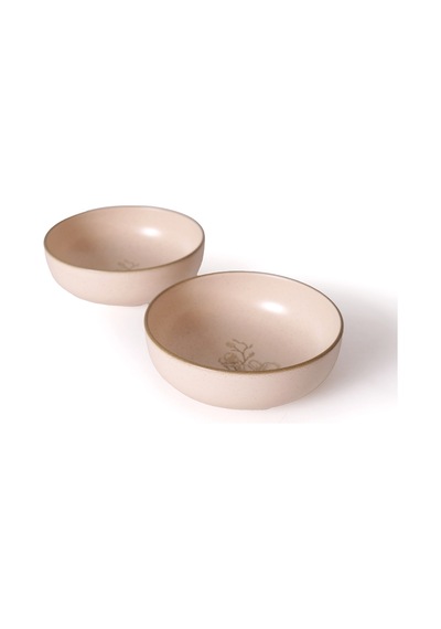 Keramika Taupe Bloom Salata Kasesi 18 Cm 2 Adet 22519