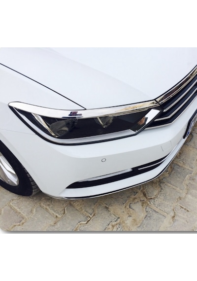 Vw Passat B8 ve B8.5 Krom Far Kaşı Seti 3 Parça
