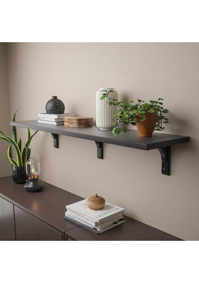 Ikea Bergshult/ramshult Duvar Rafı 120x30 Cm Kahverengi