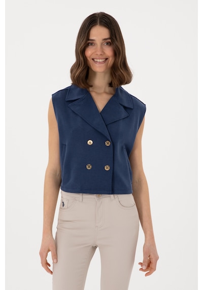 U.S. Polo Assn. Kadın Lacivert Örme Yelek 50300764-VR033