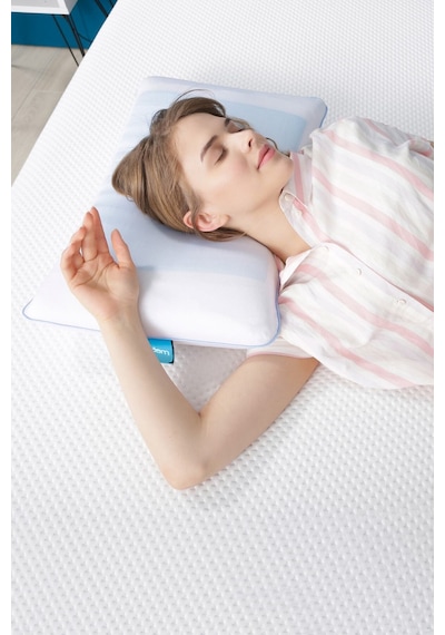 Viscofoam Comfy Terletmeyen Ortopedik Yastık Serinleten Visco Yastık Jelli Yastık 55x35x12cm