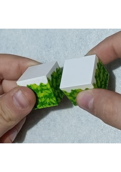 9 Parça Karlı Ağaç Çimen Blok