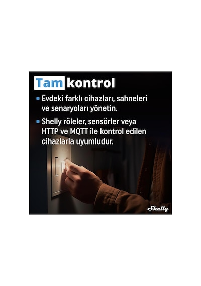 Shelly İ4 Gen3 Akıllı 4 Kanallı Sahne Kontrol Rölesi