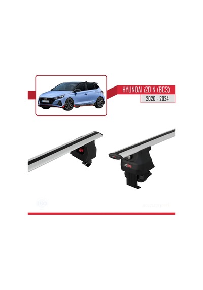 Hyundai İ20 Bc3 N 2020 Ve Sonrası İle Uyumlu Ace-4 Ara Atkı Tavan Barı Gri