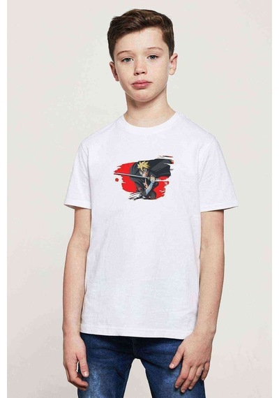 Tshirthane Best Anime Aesthetic Baskılı Unisex Çocuk Beyaz T-Shirt