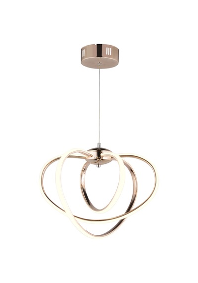 Ld 067 Model Gold 3 Renkli Salon Ve Oturma Odası İçin İdeal Alüminyum Avize, 45x70 Gold