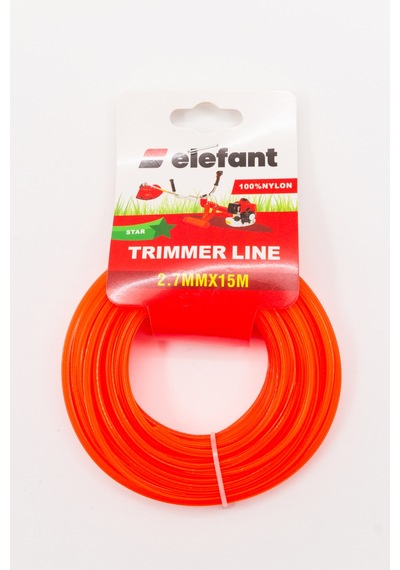 Elefant Tırpan Misinası Motorlu Tırpan Yıldız Misina 2,7mm X 15 Metre