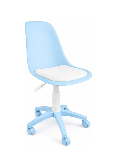 Royalyat Nova Mavi Çalışma Sandalyesi-ergonomik Ofis Koltuğu, Ayarlanabilir Yükseklik, Tekerlekli, Minderli