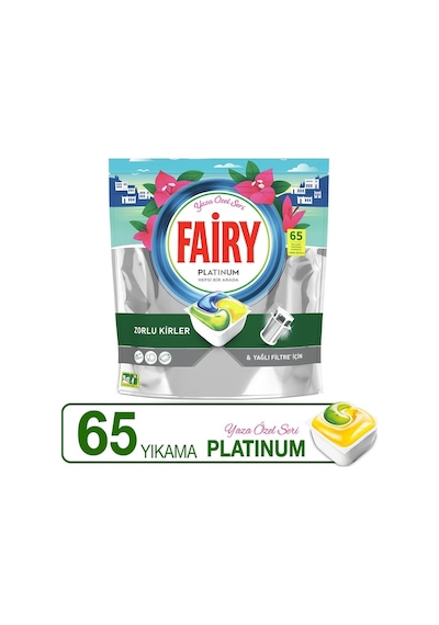 Fairy Platinum Özel Seri Bulaşık Makinesi Deterjanı 3 x 65 Tablet