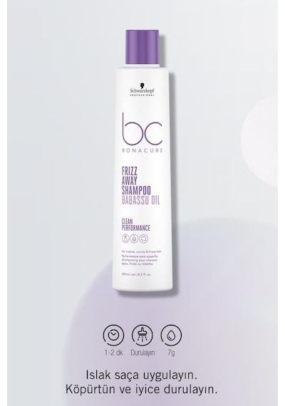 Bonacure Bc Clean Elektriklenme Karşıtı Şampuan 250 ML