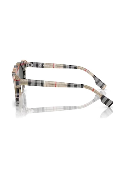 Burberry Junior Ojb4355 377887 43 Çocuk Yuvarlak Bej Ekose Desenli Kemik Güneş Gözlüğü
