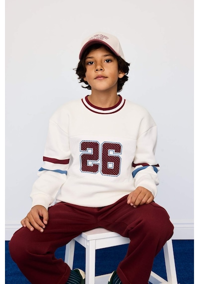 Defacto Erkek Çocuk Bisiklet Yaka Baskılı İçi Yumuşak Tüylü Sweatshirt G4379a825wnwt32 Beyaz-wt32 Defacto Erkek Çocuk Bisiklet Yaka Baskılı İçi Yumuşak Tüylü Sweatshirt G4379a825wnwt32 Beyaz-wt32