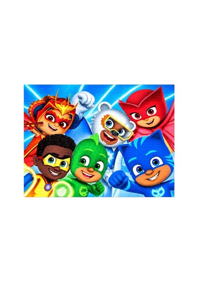 200 Parça Pj Masks Puzzle Güçlü Kahramanlar Temalı 33 X 48 Cm Renkli Ve Eğlenceli Puzzle