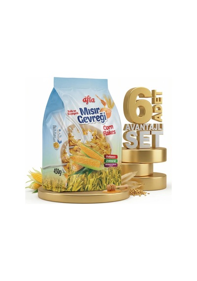 Afia Ballı Ruşeymli Mısır Gevreği 6x450 Gr