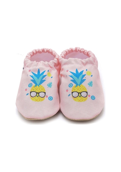 Pineapple Kaydırmaz Taban Bebek Yazlık Patik Pembe , Ev Botu Terliği Kreş Ayakkabısı Panduf F-824 Pembe