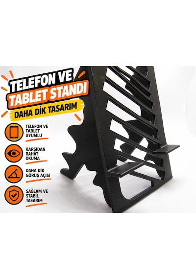 Masaüstü Telefon &amp Tablet Tutucu Siyah