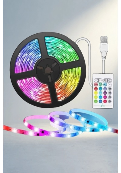 Kumandalı Led Şerit Işık 5 Metre Renkli - 14995