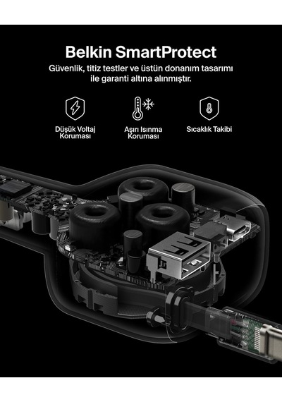 Belkin Usb-c Araç Şarj Cihazı, 75 W, 75 Cm Geri Çekilebilir Usb-c