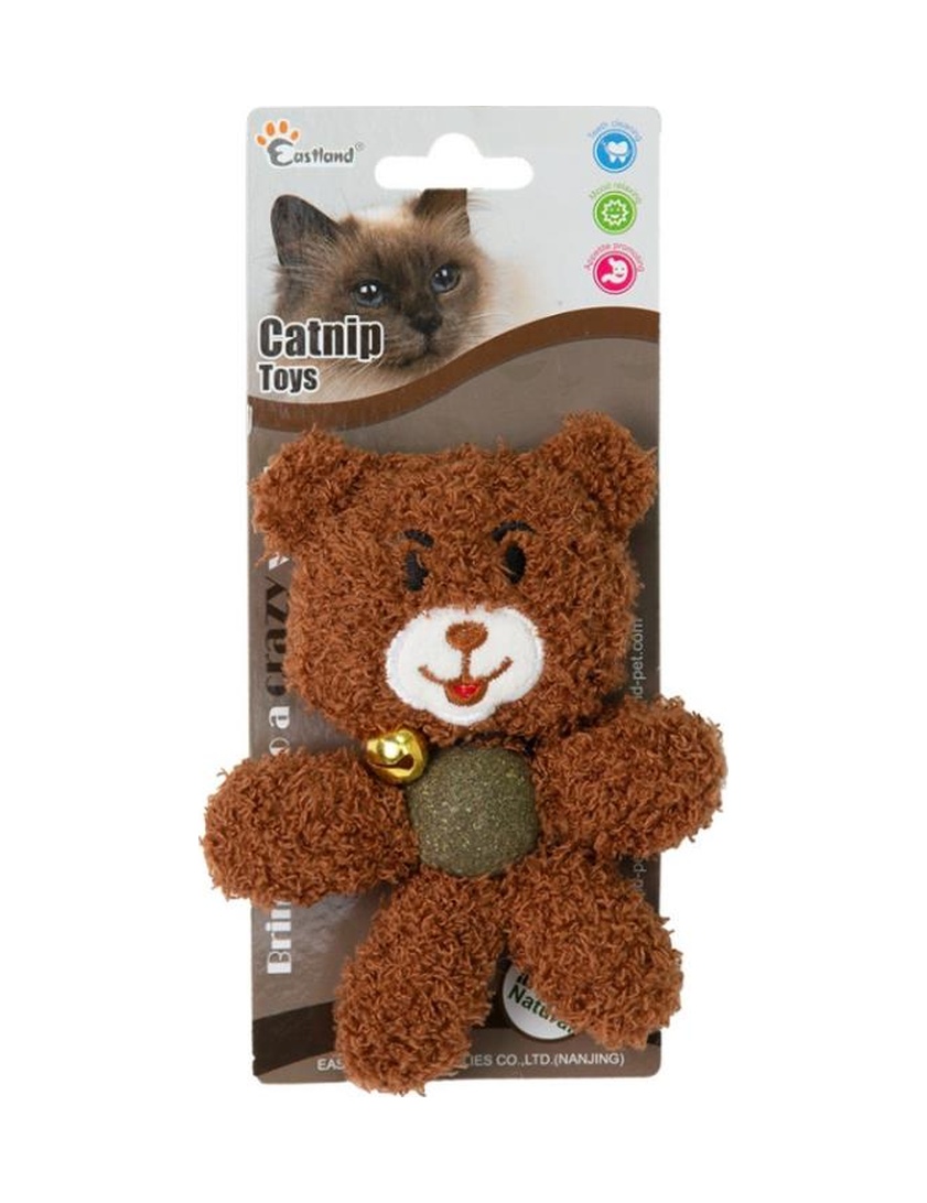 Eastland Peluş Zilli Kedi Otlu Kedi Oyuncağı
