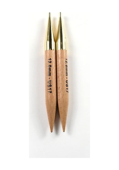Knitpro Basix Birch Huş Ağacı Şiş Ucu Basix Beech Normal I.chng Ndl 12.00mm 35645