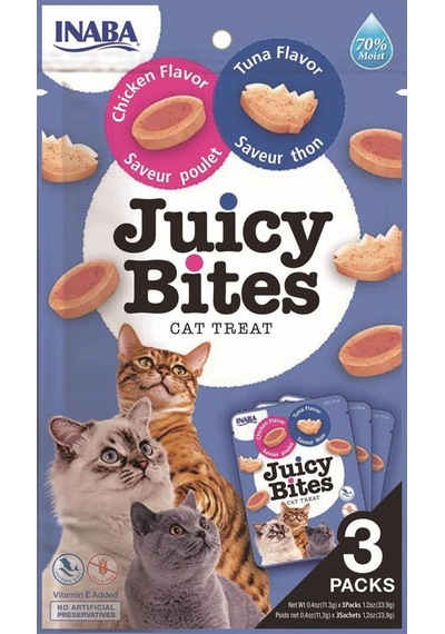 Ciao Juicy Bites Tavuklu Ve Tuna Balıklı Kedi Ödül Maması 3 X 11,3 Gr