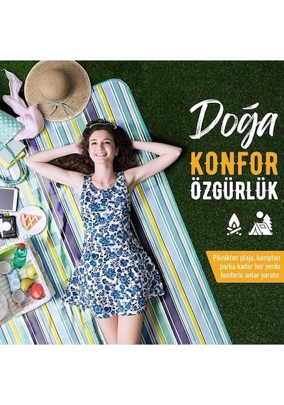 Piknik Örtüsü, Çanta Kamp Matı, Plaj Matı, Piknik Yer Örtüsü, Seyahat, Kamp, Outdoor, Park Çim Kum Tutmaz, Su Geçirmez, Kullanışlı Çanta Model, Katlanabilir 200x150cm - Mavi Yeşil Çizgiler Diğer Piknik Örtüsü, Çanta Kamp Matı, Plaj Matı, Piknik Yer Örtüsü, Seyahat, Kamp, Outdoor, Park Çim Kum Tutmaz, Su Geçirmez, Kullanışlı Çanta Model, Katlanabilir 200x150cm - Mavi Yeşil Çizgiler Diğer