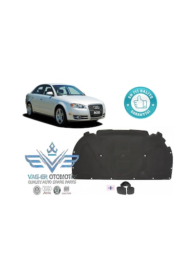 Audi A4 B7 2005-2008 Arası Kaput Izolasyonu Keçesi 8E0863825Aj