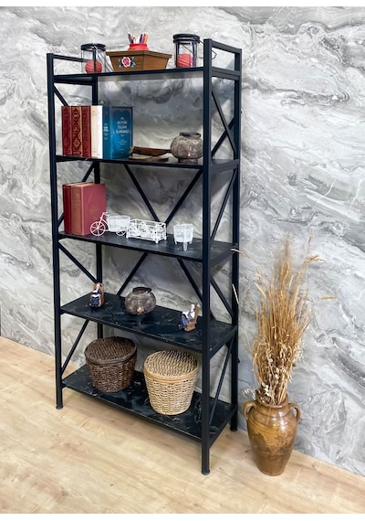 Demo Tanraf Erciyes Lüx Black Kitaplık 180X90 Büyük Boy Kitaplık Demo Tanraf Erciyes Lüx Black Kitaplık 180X90 Büyük Boy Kitaplık
